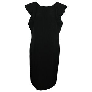 Karl Lagerfeld Paris Ruffled Cape Style Pencil Dress